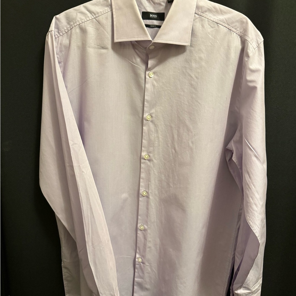 Hugo Boss Men’s Purple Dress Shirt